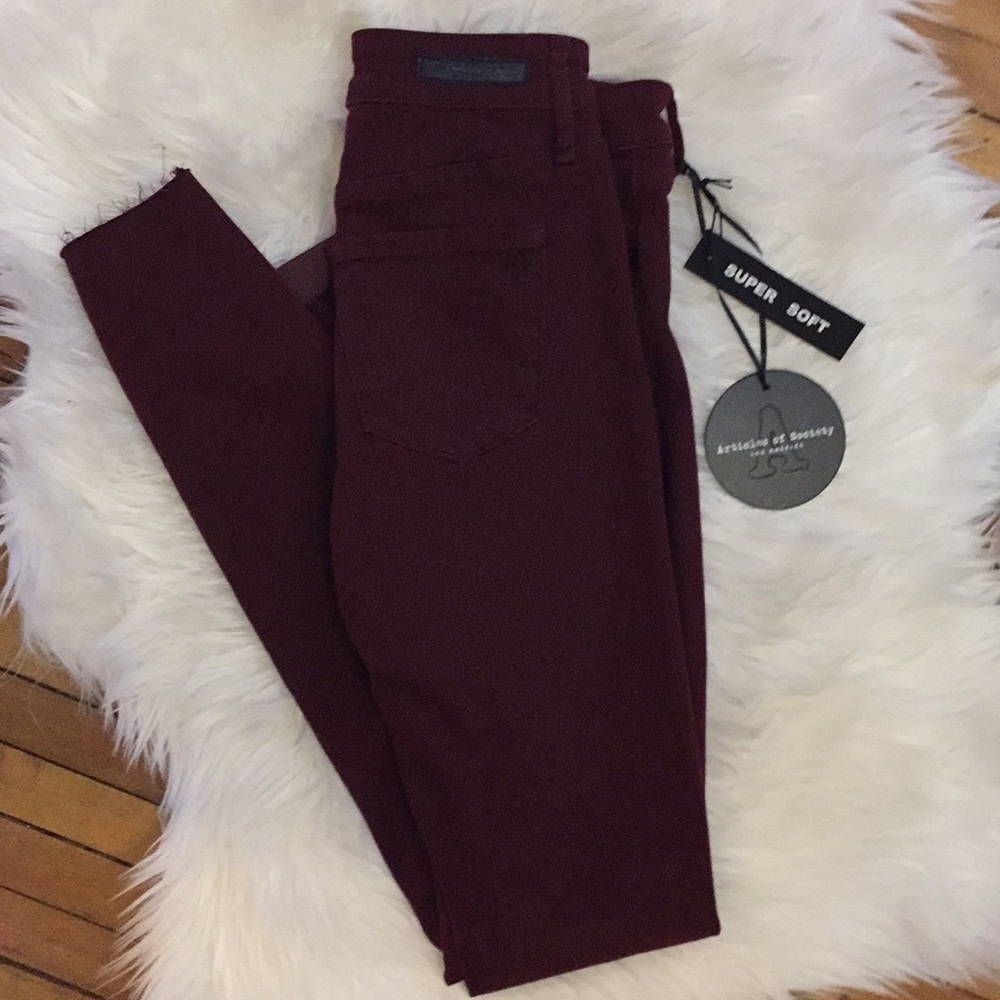 Burgundy Articles of Society Classic Skinny